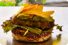 Hausgemachte Guacamole und Nachos